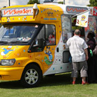 Ice cream van at event