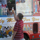 Ice cream being served in London